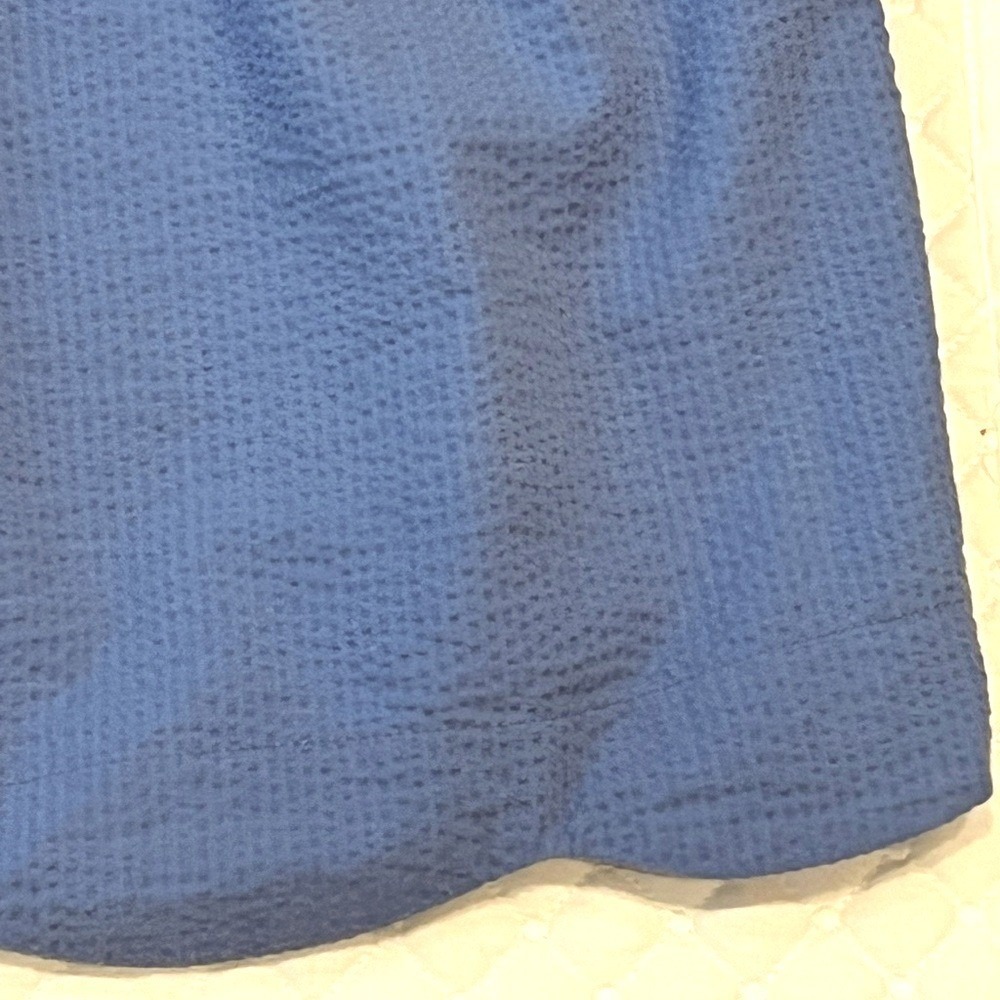 Lauren James womens mini skirt blue scalloped pull on relaxed fit M resort beach - Picture 8 of 13